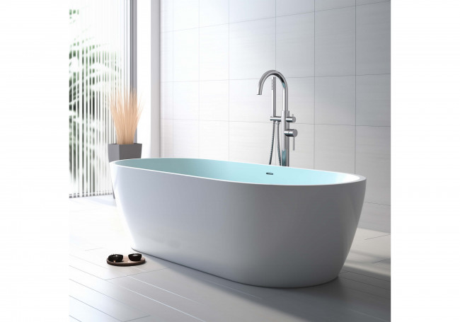 Смеситель для ванны Aquatek Европа напольный, хром AQ1345CR