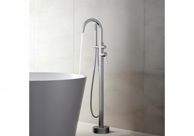 Смеситель для ванны Aquatek Европа напольный, хром AQ1345CR