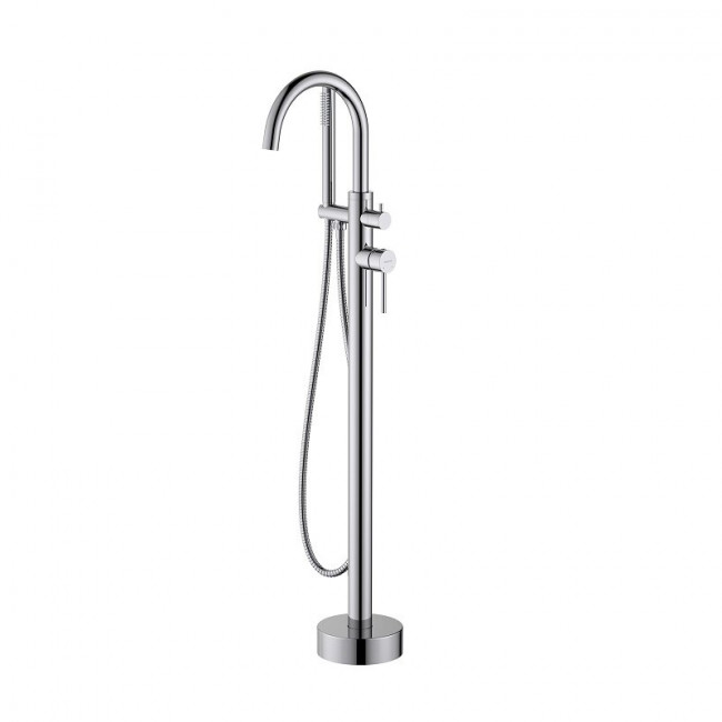Смеситель для ванны Aquatek Европа напольный, хром AQ1345CR